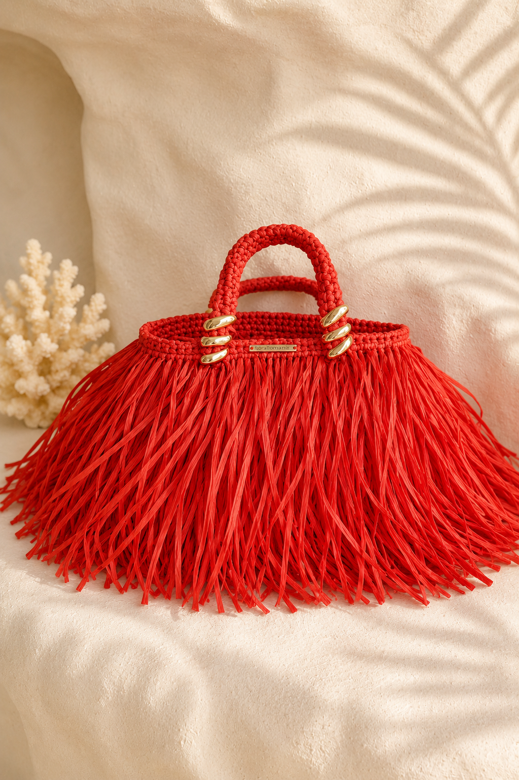 Rosso Kaia Raffia