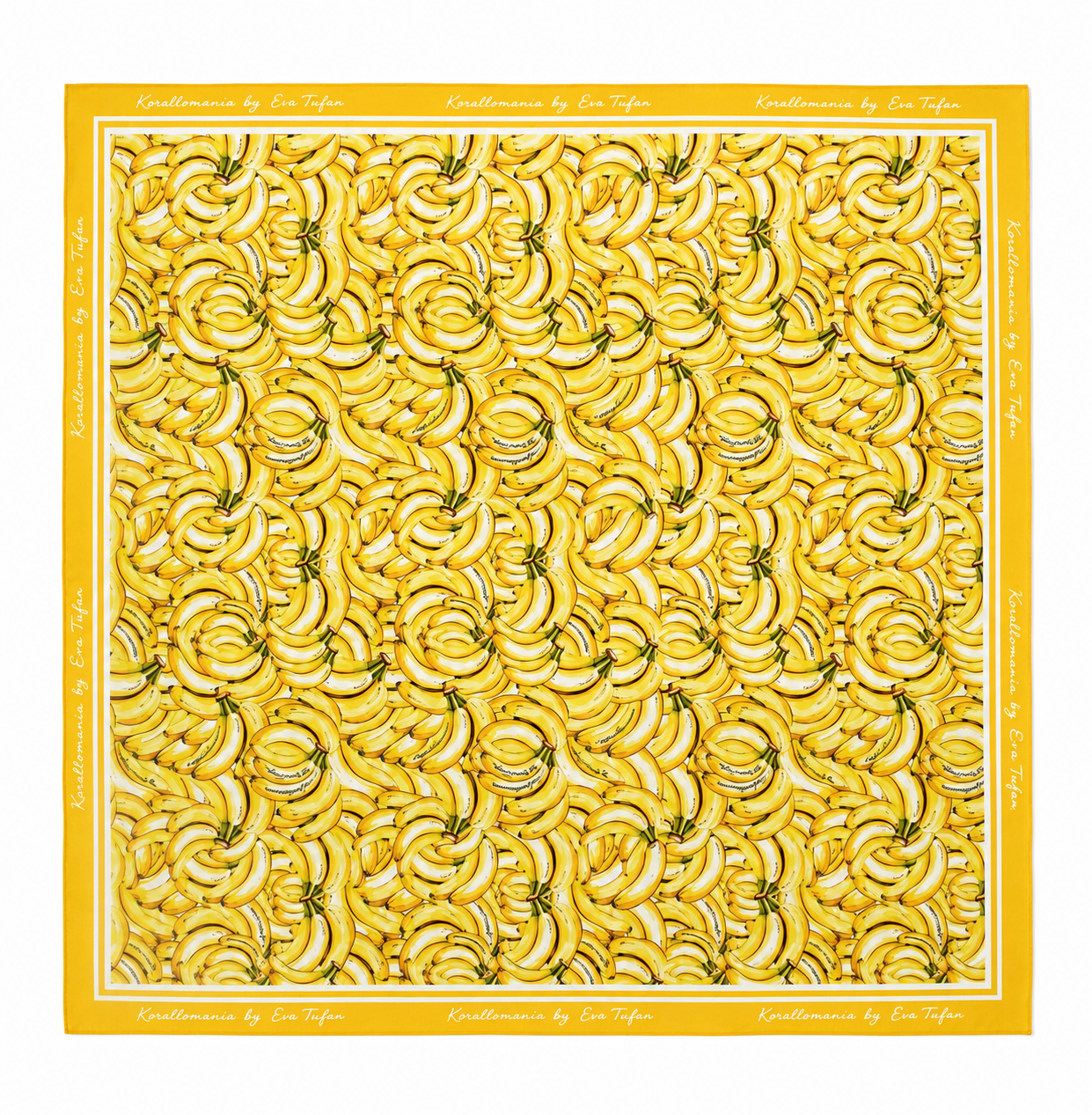 Yellow Nana Silk Scarf