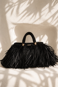 Charcoal Kaia Raffia