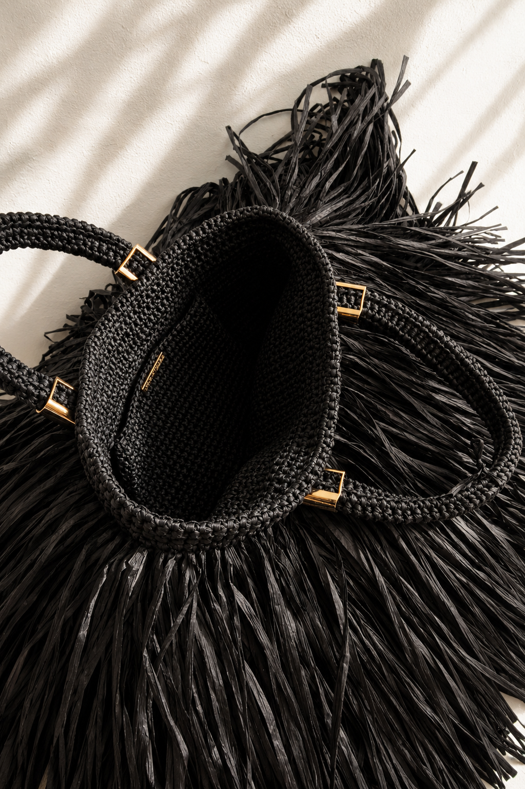 Charcoal Kaia Raffia