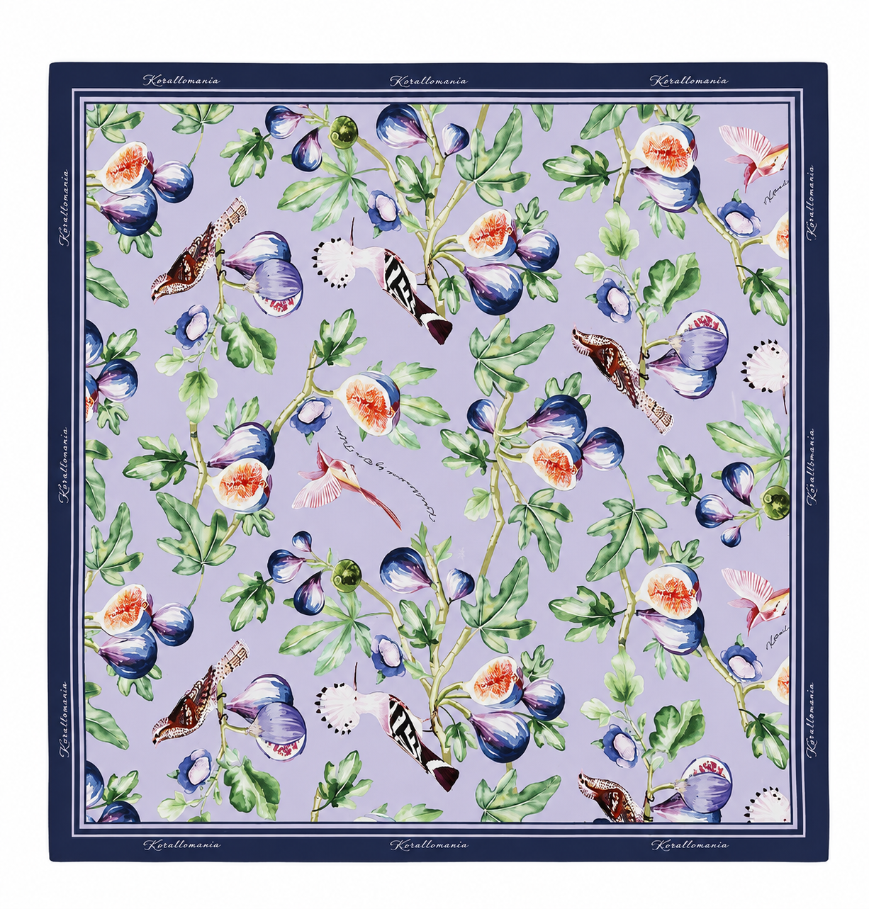 Fior Di Fico Silk Scarf