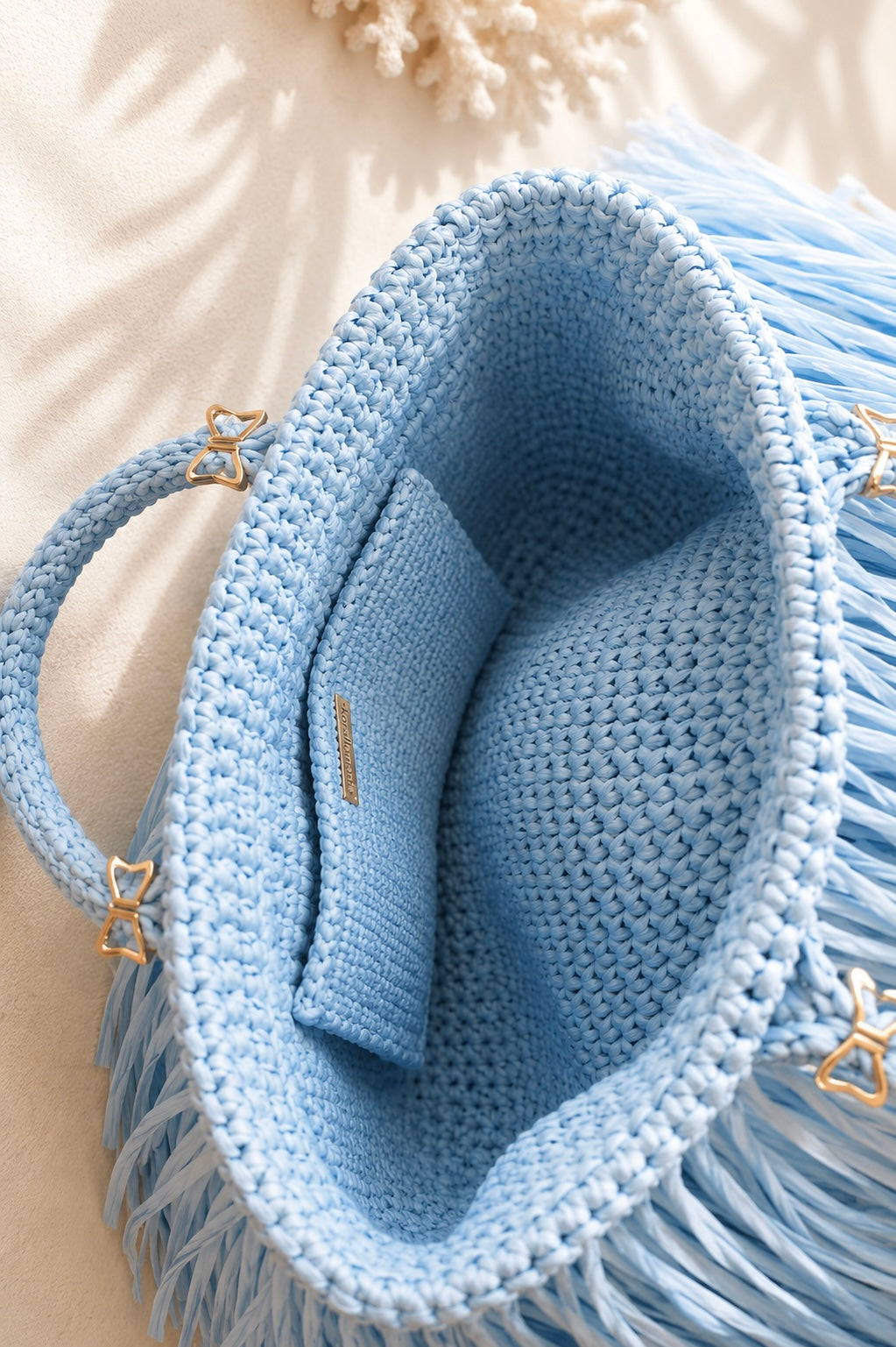 Azzurro Kaia Raffia